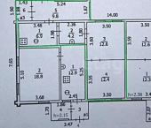 2-комн, 40кв м, этаж 1/1 улица Шагова, 103Г