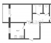 2-комн, 53кв м, этаж 5/5 ул Свердлова, 64