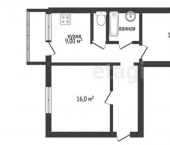 2-комн, 49кв м, этаж 3/5 ул Коммунальная, 30